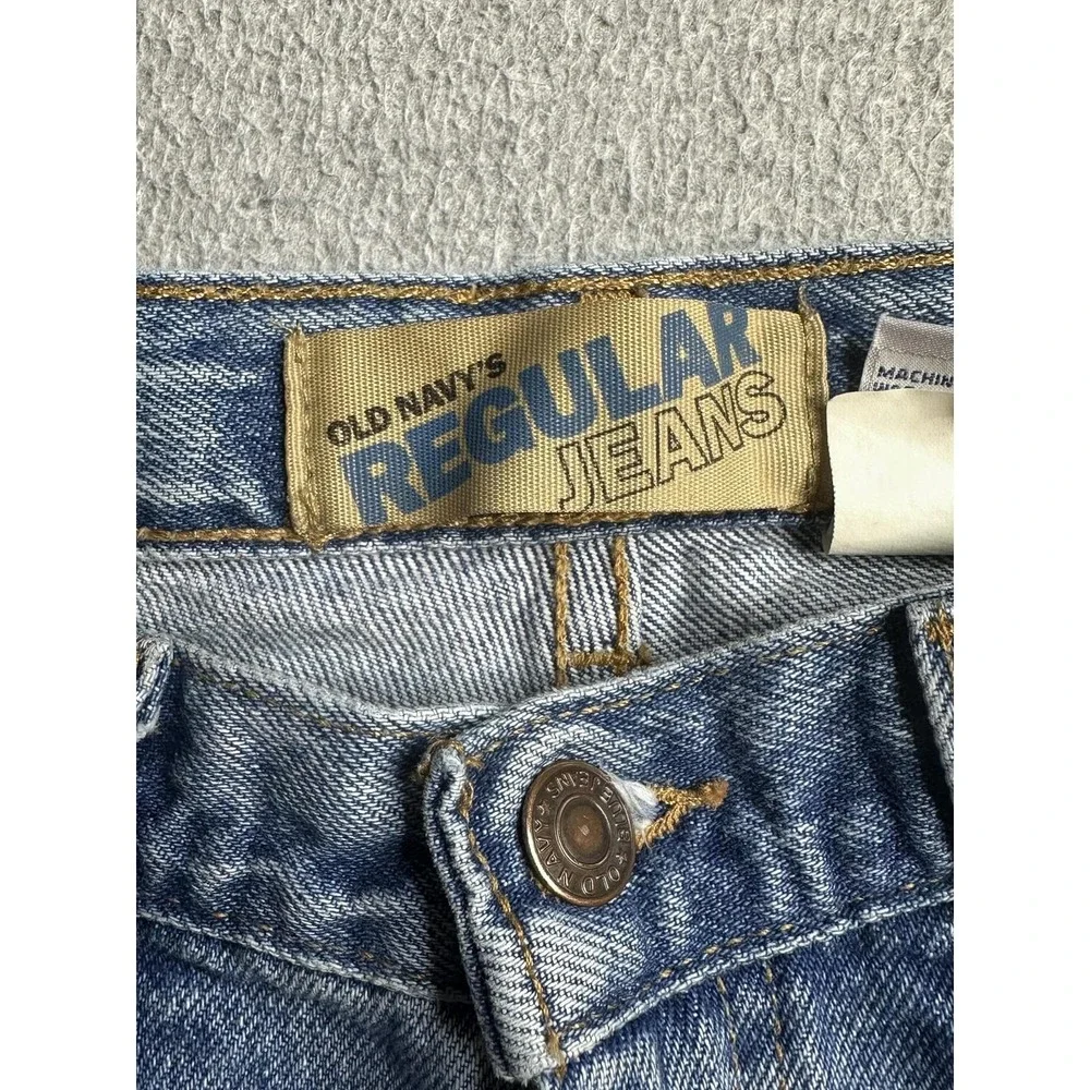 Old Navy Jeans Kids 12 Regular Straight Leg Blue Denim 100% Cotton EXCELLENT